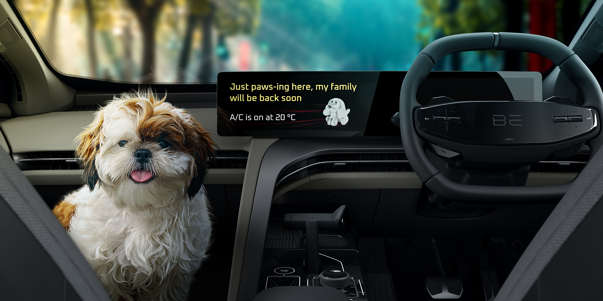 BE 6 comes with ultimate in-cabin setup for your pets